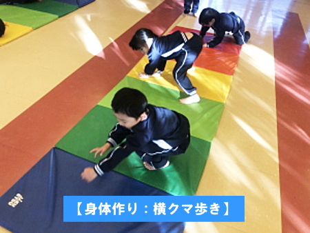 身体作り:横クマ歩き